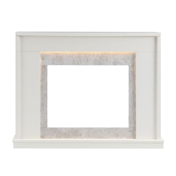 Jade Electric Fireplace Heater White Mantel