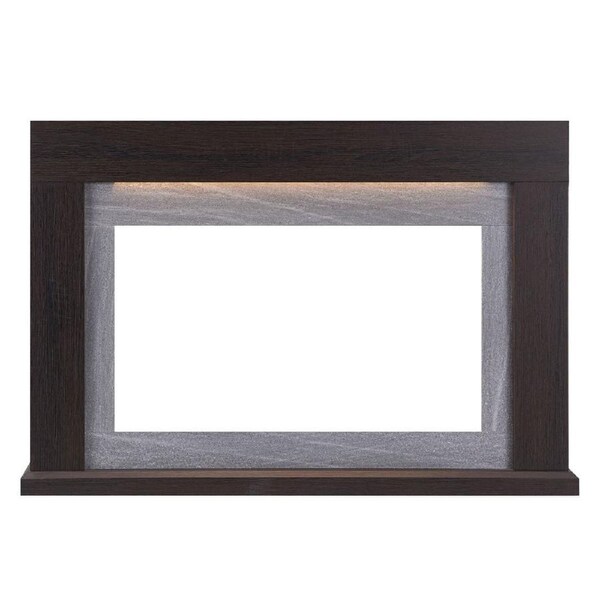 Ruby Electric Fireplace Heater Espresso Oak Mantel