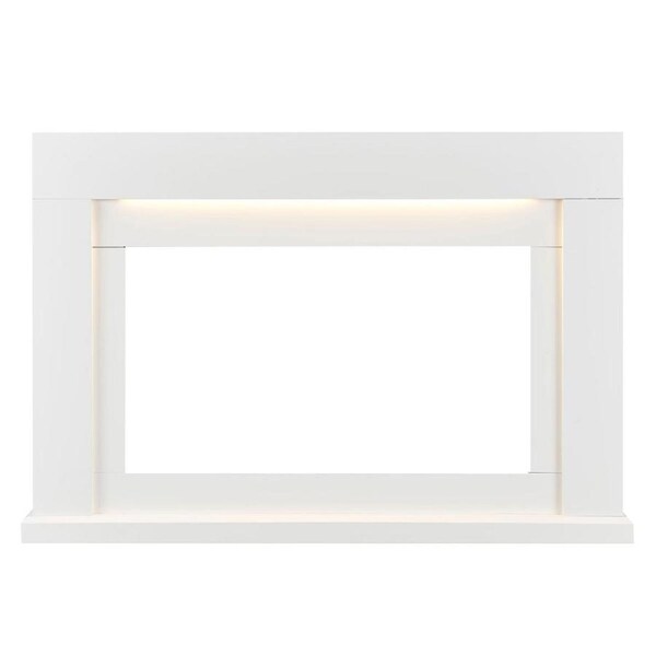 Ruby Electric Fireplace Heater White Mantel