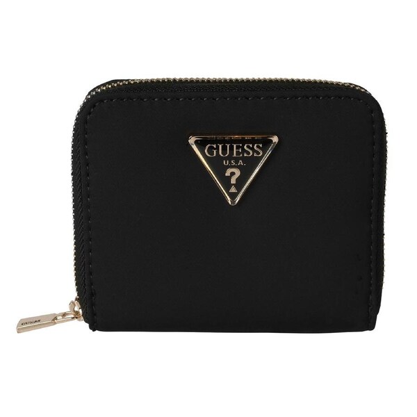 Guess Women's Eco Gemma Small Zip Around Wallet Black