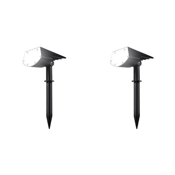 2x 25th Hour 31cm 2in1 Solar Landscape Outdoor/Garden/Patio LED Light Adjustable