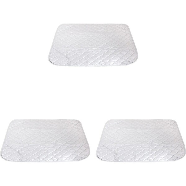 3x Iron Anywhere Portable Clothes/Garment Ironing Mat 60x55cm Cotton Foldable