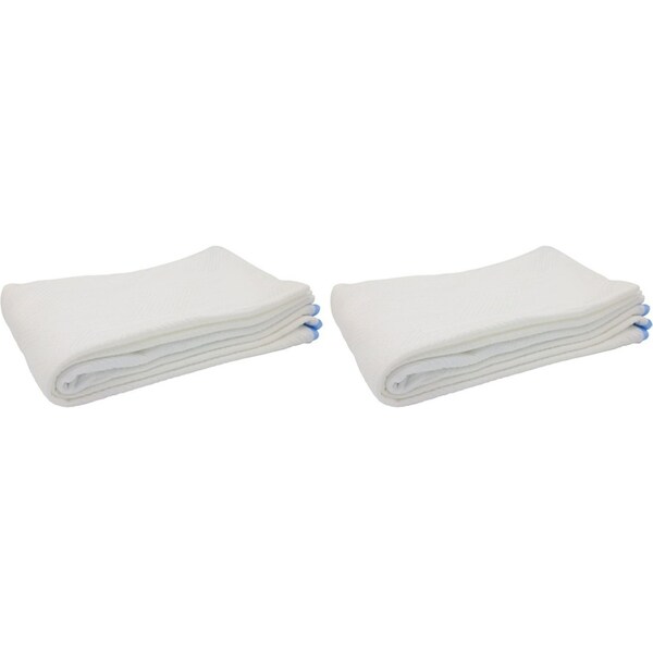 2x Vistara Sound Sleep Cooling Mattress Topper w/Elastic Straps - King