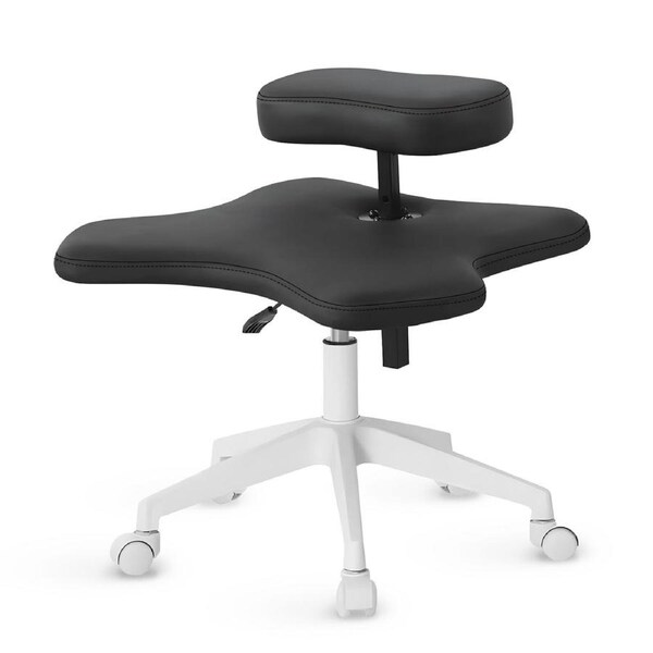 Lauft Cross-Legged Desk Chair Office Executive Computer Swivel Chair - Black