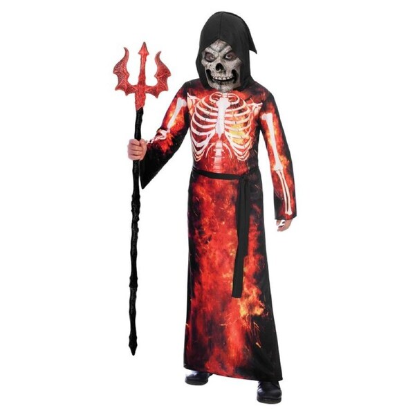 Fire Reaper Child Costume Size 8-10 Years