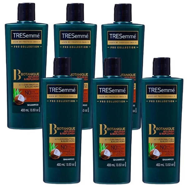 6x Tresemme Botanique Nourish and Replenish Shampoo 400mL