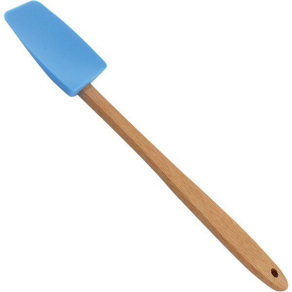 R&M Silicone Coloured Mini Spoon Spatula w/Wood Handle Utensil Assorted