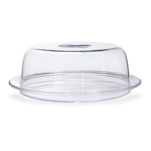 Pizzazz Acrylic Cake Dome Display Serving Storage Cover Lid 35cm Round Clear