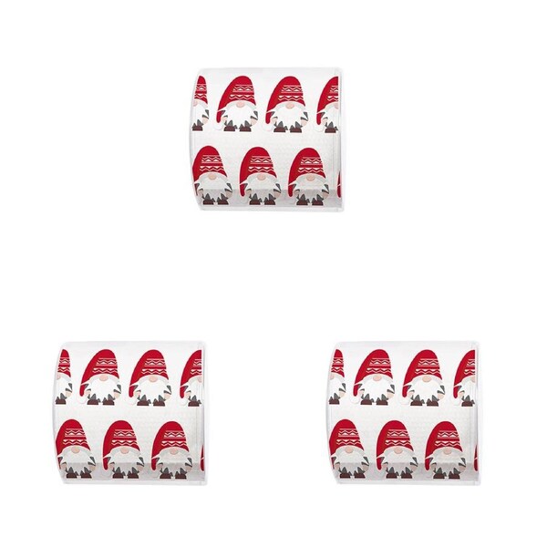 3x Paper+Design Christmas 3-Ply Toilet Paper 200-Sheet Tissue Swedish Gnome