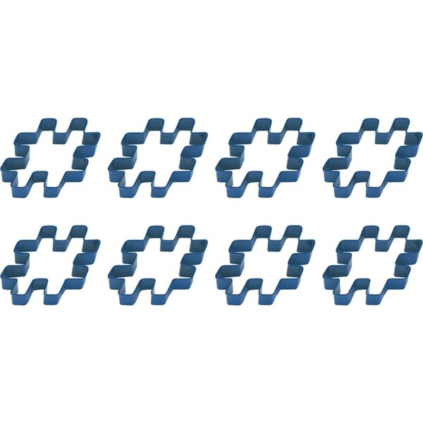 8x R&M Hashtag Cookie Cutter Polyresin Coated Steel Biscuit Mould 10cm Navy