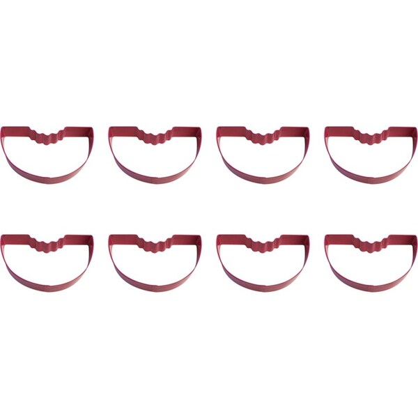 8x R&M Watermelon Cookie Cutter Polyresin Coated Steel Mould 10.8cm Fuchsia