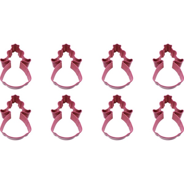 8x R&M Princess Cookie Cutter Polyresin Coated Steel Bake Mould 12.05cm Fuchsia