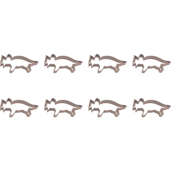 8x R&M Triceratops Cookie Cutter Polyresin Coated Steel Mould 15.25cm Brown