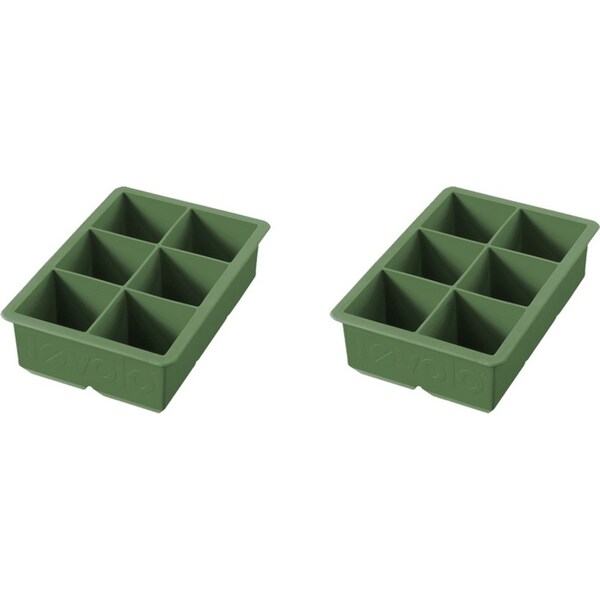 2x Tovolo Silicone King Cube Ice Tray Cubes Mould Home/Kitchen Barware Pesto