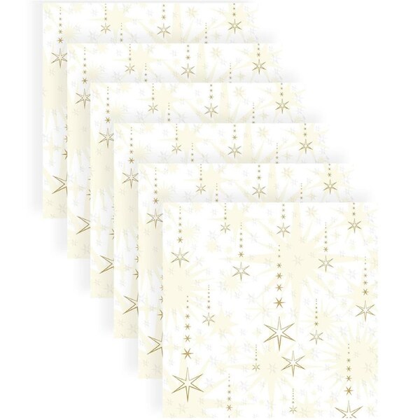 120pc Paper+Design Luncheon 3-Ply Napkin Party Tissue 33x33cm Sprinkle Rain