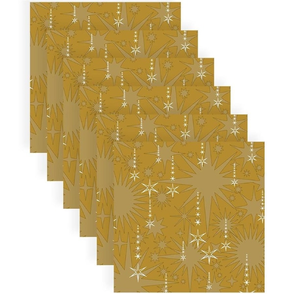 120pc Paper+Design Luncheon 3-Ply Napkin Party Tissue 33cm Sprinkle Rain Gold