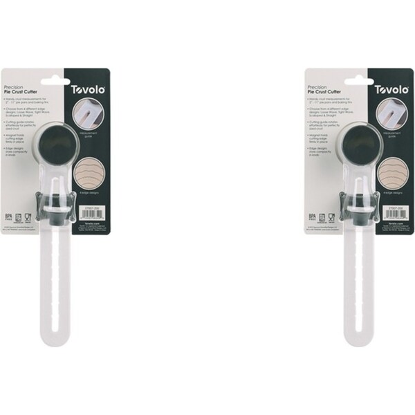2x Tovolo Precision Pie Crust Cutter Edge Slicer Kitchen Baking Utensil CHRCL