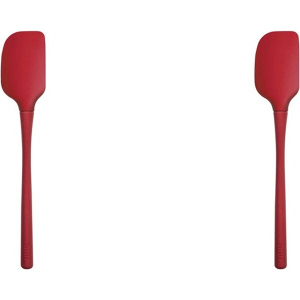 2x Tovolo Flex-Core All Silicone Nylon Spatula Baking/Cooking Utensil Cayenne