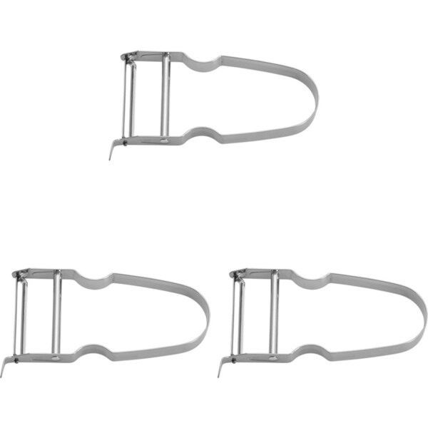 3x Westmark Monopol Edition Stainless Steel Vegetable/Fruit Kitchen Peeler SLVR