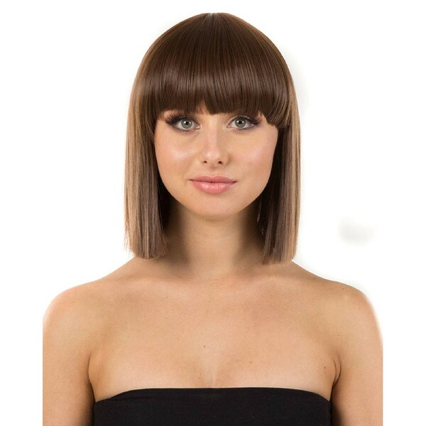 Fashion Deluxe Brown Bob Wig