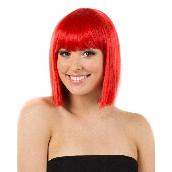 Fashion Deluxe Red Bob Wig