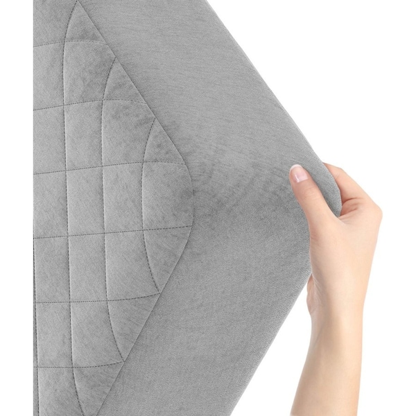 Costway Queen Size Bedroom Mattress Portable Quilted Thin Cushion Bed Mat Floor Mattress Sleeping Pad Grey