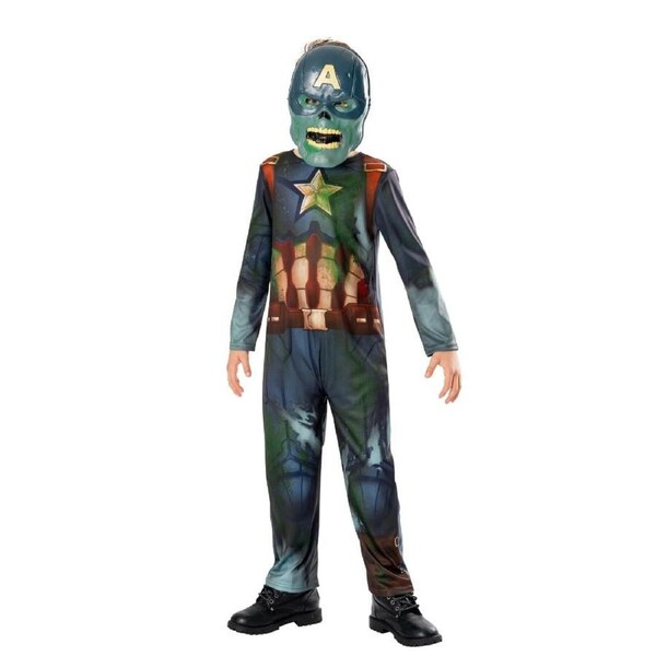 Marvel What If Zombie Captain America Deluxe Child Costume XL 9-10 Years