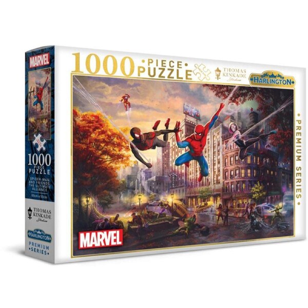 Harlington Thomas Kinkade PQ - Marvel - Spider-Man and Friends: The Ultimate Alliance 1000 Piece Puzzle