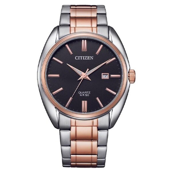 Citizen Men's Quartz Black Dial Two-Tone Watch (BI5104-57E)