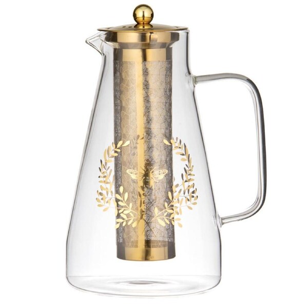 Ashdene Elegant Bee Glass Infuser Jug