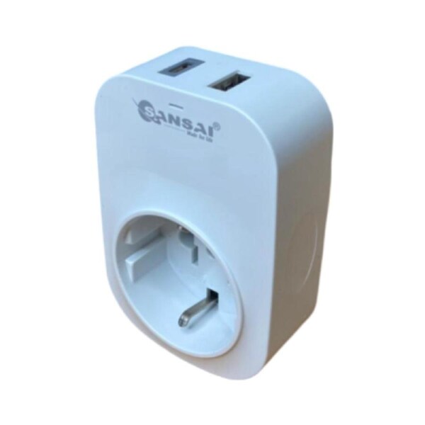 Inbound Slim 3.1A USB-A & C Travel Adaptor - USA & Europe