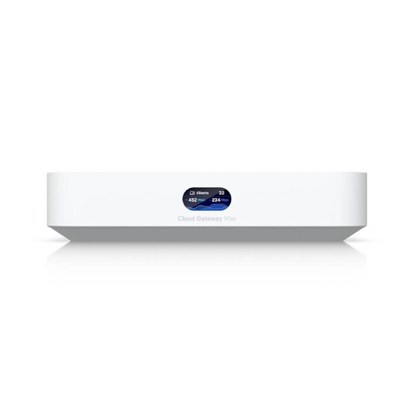 Ubiquiti UCG-MAX Cloud Gateway Max, Compact 2.5G With 30+ UniFi device/300+ Client Support, 1.5 Gbps IPS Routing, 512GB NVMe SSD Included