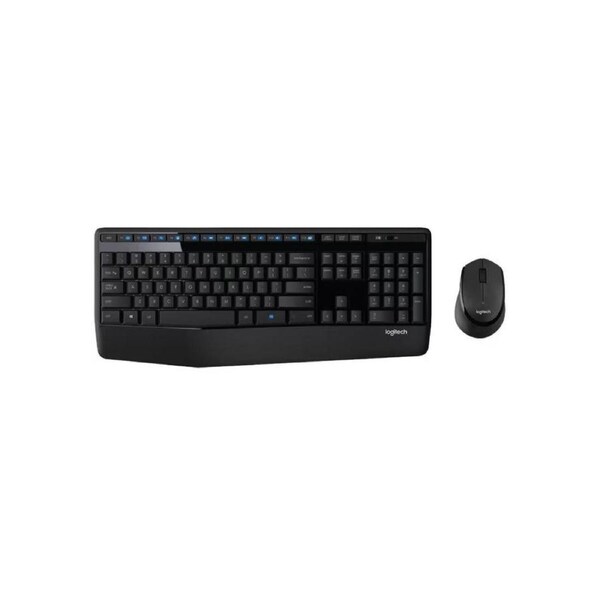 Logitech MK345 Wireless Keyboard & Mouse Combo Full Size 12 Media Key Long Battery Life Comfortable