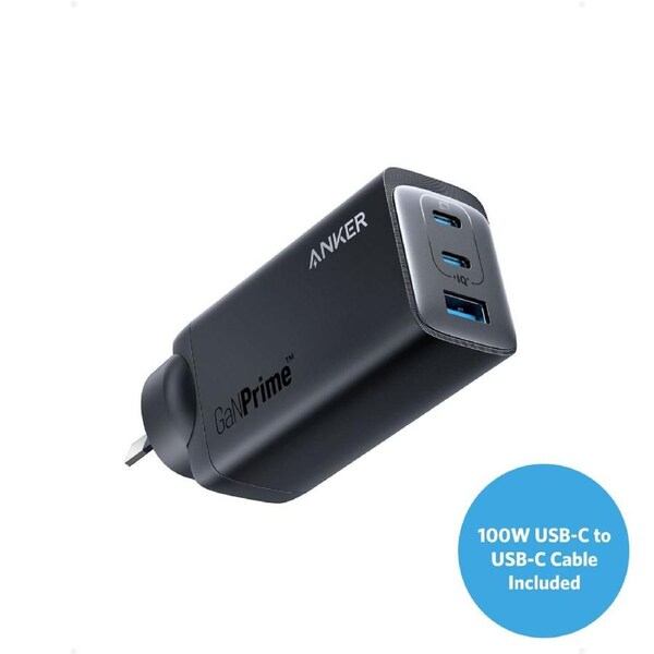 Anker GaNPrime 120W 3-Port Wall Charger - Black