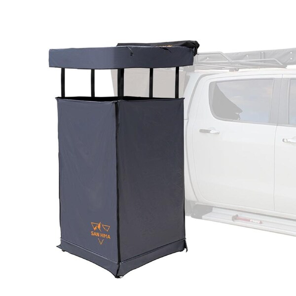 San Hima Shower Tent Awning Fold-Out Instant Ensuite Built-in LED Camping Change