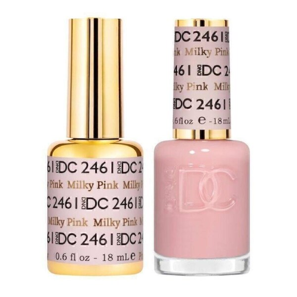 DND 2461 Milky Pink - DC Sheer Collection Gel & Lacquer Duo 18ml