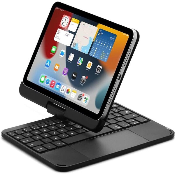 Ipad Mini 6 Magnetic Case With Keyboard 8.3 Inch 6th Generation 360 Rotatable Touchpad Backlit Keyboard Slim Protective Cover Folio Trackpad Backlight