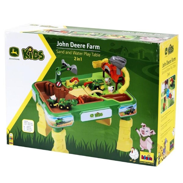 John Deere Kids Farm Sand and Water Play Table 2-in-1