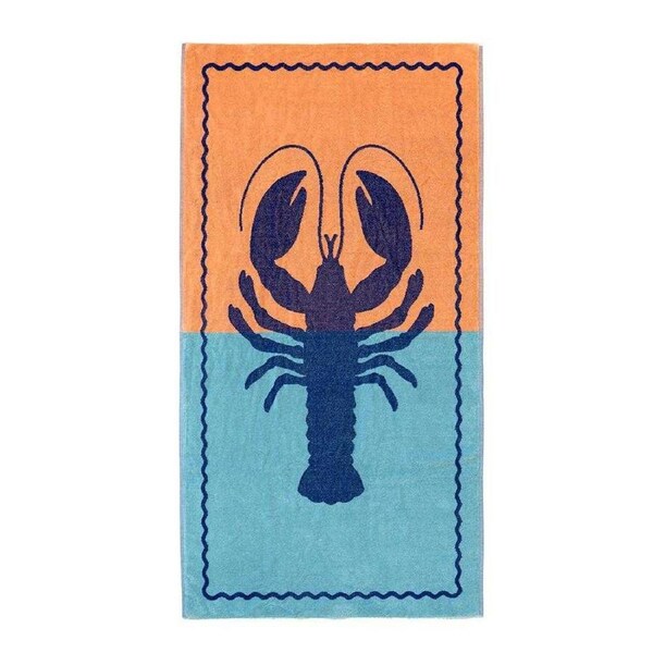 Bambury Jacquard Beach Towel Lobster