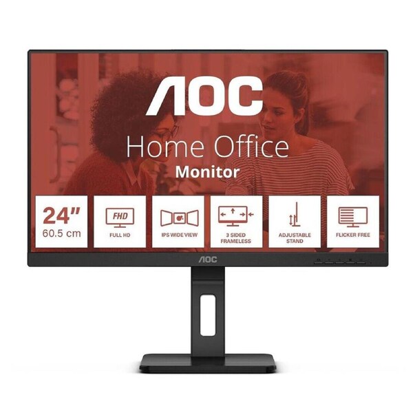 AOC 24E3QAF 24" 1920x1080 Full HD 4ms IPS Desktop Monitor - Black