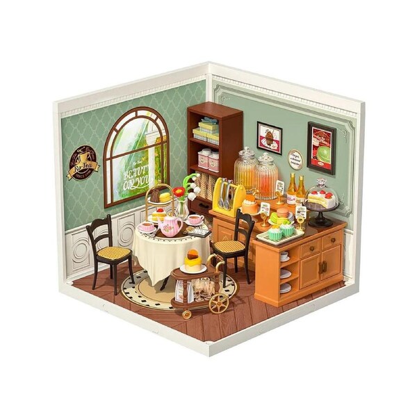Robotime Rolife ROKR Sweet Sips Tea DIY Plastic Miniature House DW011