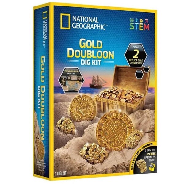 National Geographic Gold Doubloon Dig Kit Fun Play Activity