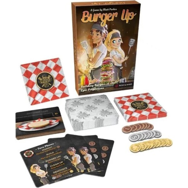 Rule & Make Burger Up Board Game