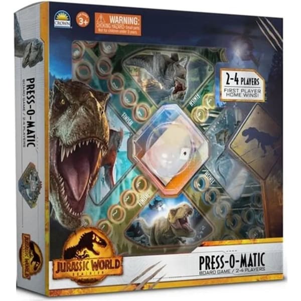 Press-O-Matic Jurassic World Dominion Board Game