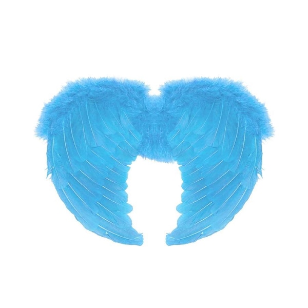 Ice Blue Feather Small Angel Wings