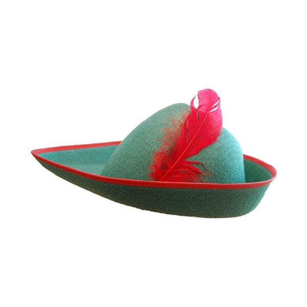 Robin Hood Green Feltex Hat with Feather