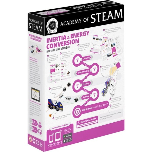Engino Academy Of Steam Inertia & Energy Conversion Kids Building Toy Kit 3+