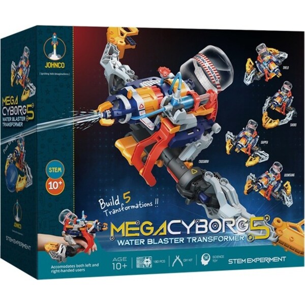 Johnco Mega Cyborg 5 Water Blaster Transformer Kids/Children Play Toy 10y+