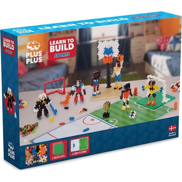 600pc Plus-Plus Learn to Build Sports Kids/Children Building Play Toy 5y+