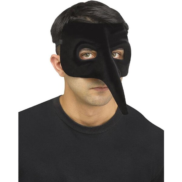 Flocked Venetian Mask